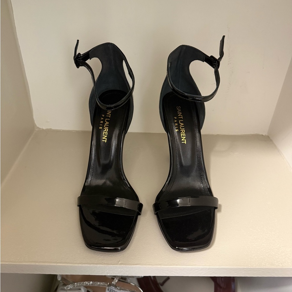 Saint Laurent Glossy Black Heels